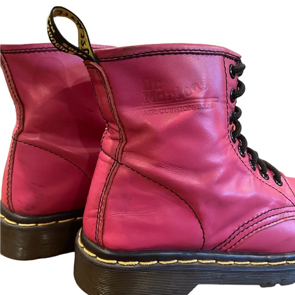 Dr. Matens 1460 Air Wair Fuschia Leather Boots Size 5 - Picture 4 of 9